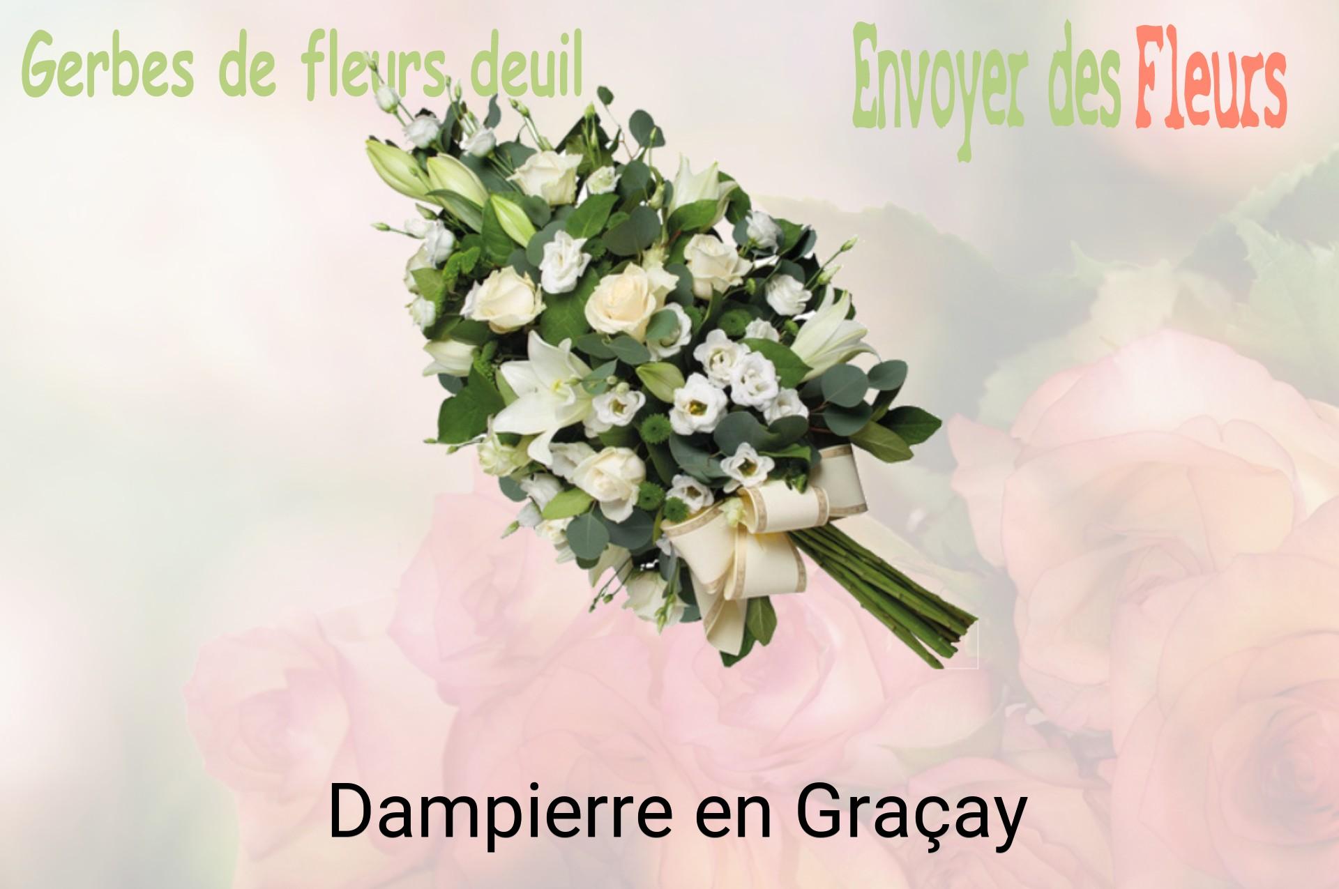 Gerbe de fleurs de deuil livrée à Dampierre-en-Graçay